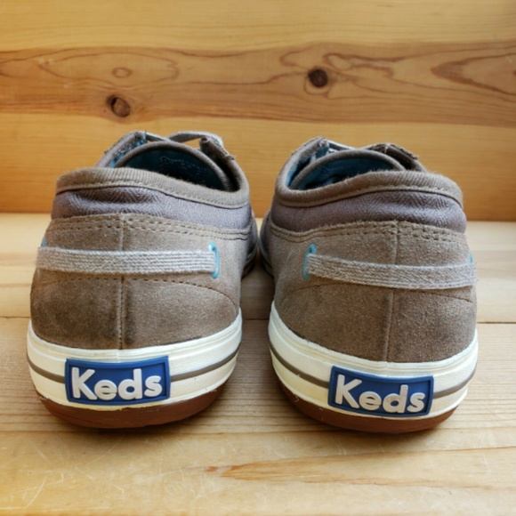 Keds 11 Suede and Canvas Flats Sneakers Lace Up - Picture 4 of 8